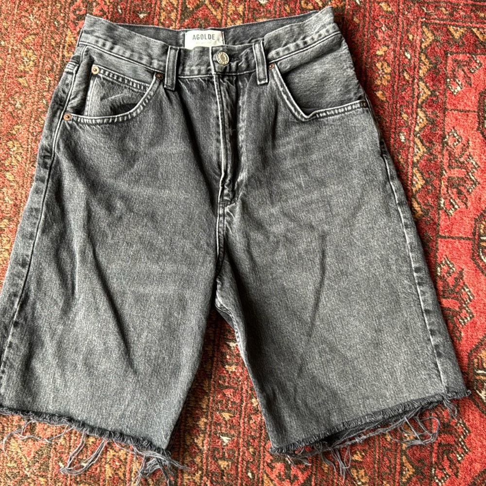 AGOLDE Gray Denim Jean shorts